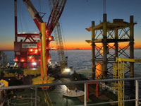 上海朗信,交付国内唯一套4400kj大型液压打桩锤